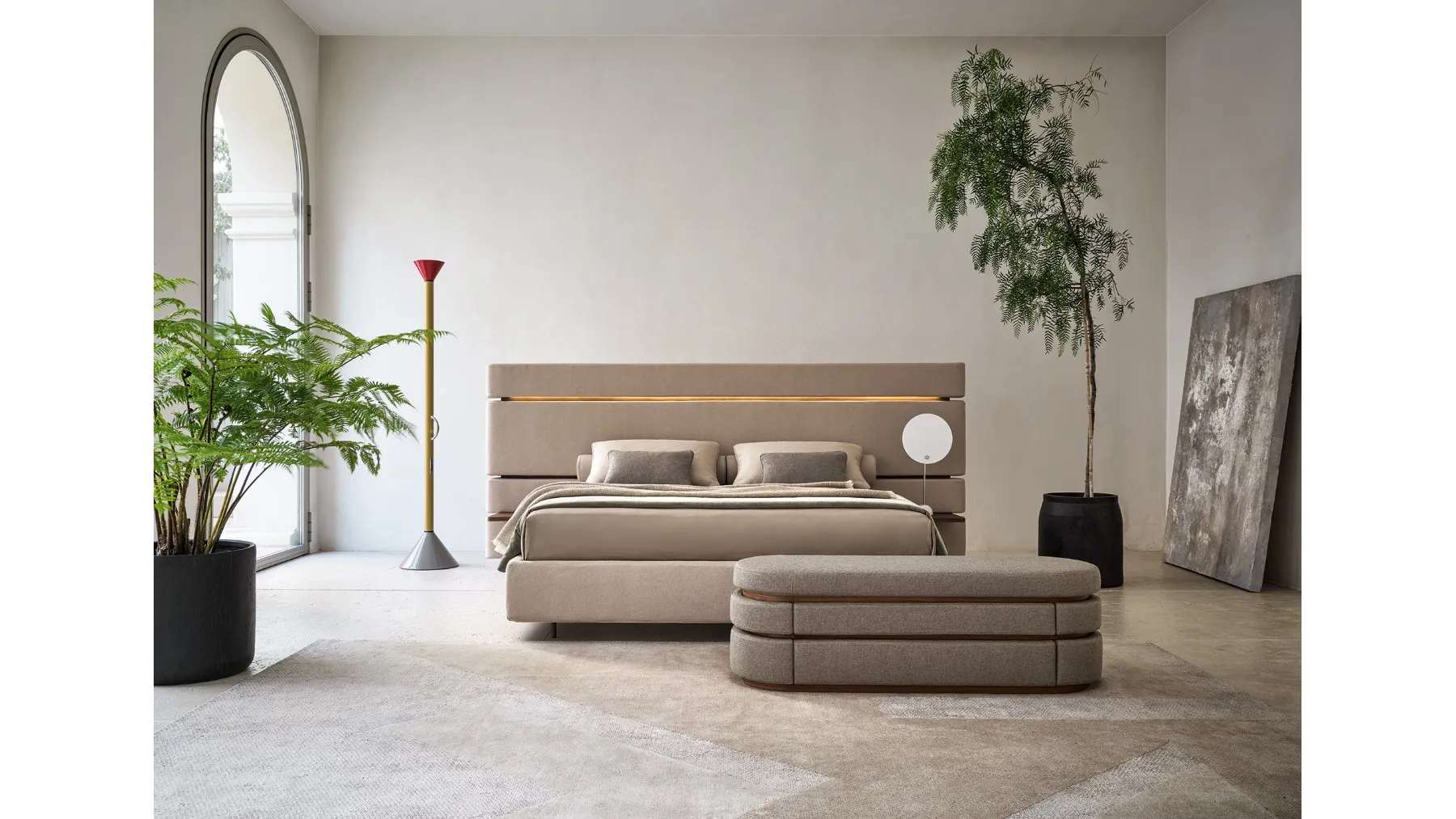 Letto matrimoniale Infinito con box contenitore di Twils